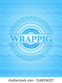 Wrappig water representation style badge.