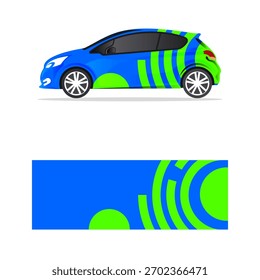 embrulhar carro decalque círculo linha pontilhada design
