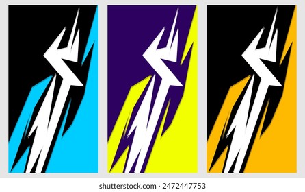wrapping car decal wavy design vector