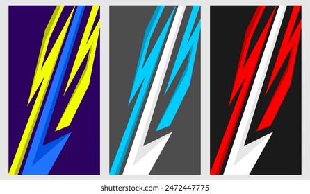 wrapping car decal wavy design vector
