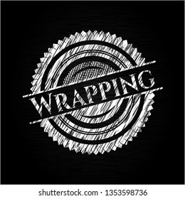 Wrapping with chalkboard texture