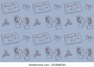 Wrapping Christmas paper vector illustration 