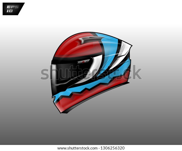 Wrapping design helmet vector\
