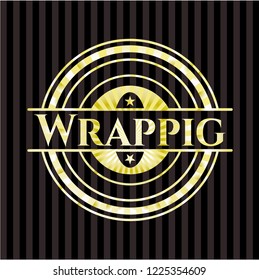 Wrapping gold badge