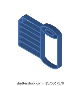 Wrapping isometric left top view 3D icon