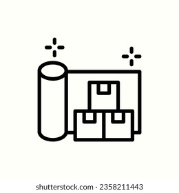 envoltura, icono de empaque, icono aislado en fondo claro, perfecto para sitio web, blog, logotipo, diseño gráfico, medios sociales, interfaz de usuario, aplicación móvil