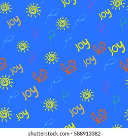 wrapping paper with balloons and suns