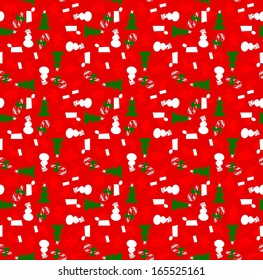 A wrapping paper with Christmas elements (the background)