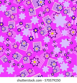 wrapping paper flowers pink