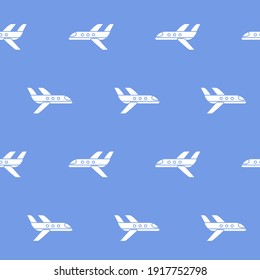 Papel de envolvimiento - Patrón sin inconvenientes de un avión en vuelo para diseño gráfico vectorial