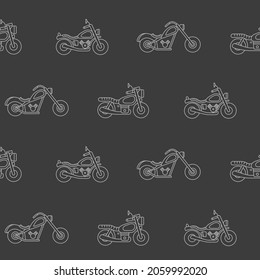 Papel de envolvimiento - Patrón sin fisuras de los símbolos del helicóptero, la bicicleta y la motocicleta para el diseño gráfico vectorial