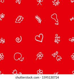 wrapping paper seamless pattern with heart and flowers