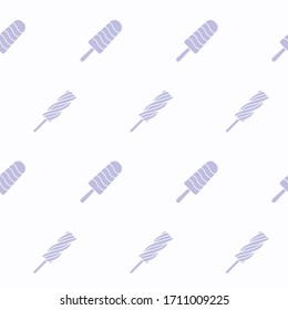 Wrapping paper - Seamless pattern of ice cream and sweet dessert for vector graphic design