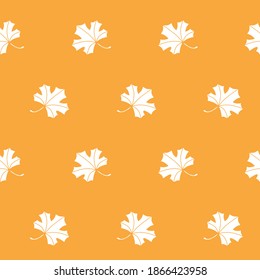 Wrapping paper - Seamless pattern of maple
leaf symbols for vector graphic design