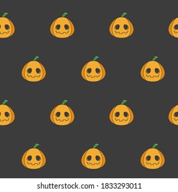 Wrapping paper - Seamless pattern of pumpkin symbols for vector graphic design