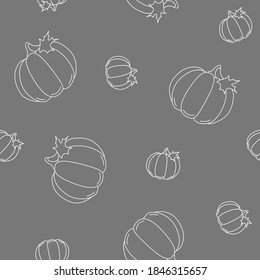 Wrapping paper - Seamless pattern of pumpkin symbol for vector graphic design