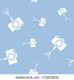 Wrapping paper - Seamless pattern of symbols photo camera for vector graphic design