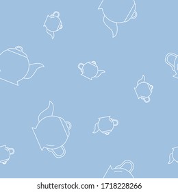 Wrapping paper - Seamless pattern of symbols kettle for vector graphic design