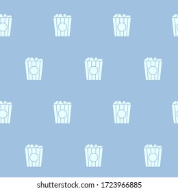 Wrapping paper - Seamless pattern of symbols popcornfor vector graphic design