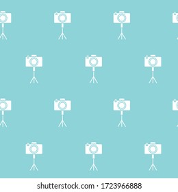 Papel de envolver - Modelo sin inconvenientes de cámara fotográfica de símbolos para el diseño gráfico vectorial