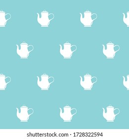 Papel de envolvimiento - Patrón sin inconvenientes de los símbolos hervidor de agua para el diseño gráfico vectorial