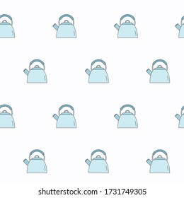 Wrapping paper - Seamless pattern of symbols kettle for vector graphic design