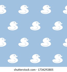 Wrapping paper - Seamless pattern of symbols toy duckling for vector graphic design