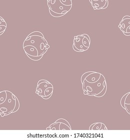 Papel de envolvimiento - Patrón sin inconvenientes de los símbolos perro para el diseño gráfico vectorial