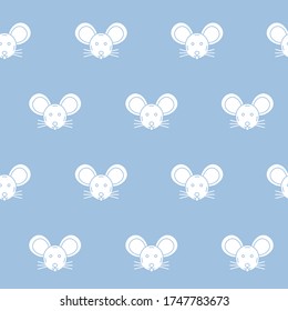 Wrapping paper - Seamless pattern of symbols mouse for vector graphic design