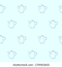 Wrapping paper - Seamless pattern of symbols kettle for vector graphic design