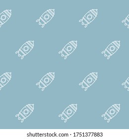 Papel de envolvimiento - Patrón sin inconvenientes de los símbolos cohete para el diseño gráfico vectorial