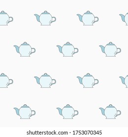 Wrapping paper - Seamless pattern of symbols kettle for vector graphic design