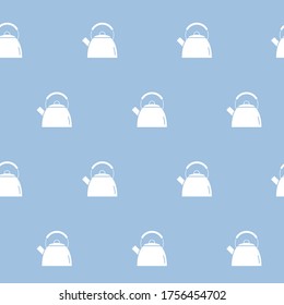 Papel de envolvimiento - Patrón sin inconvenientes de los símbolos hervidor de agua para el diseño gráfico vectorial