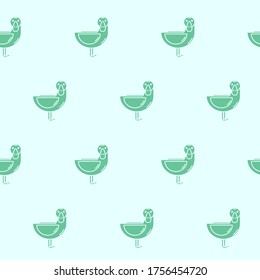 Wrapping paper - Seamless pattern of symbols sheep for vector graphic design