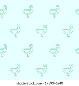 Wrapping paper - Seamless pattern of symbols duck for vector graphic design