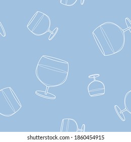 Papel de envolvimiento - Patrón sin inconvenientes de los símbolos de vidrio para el diseño gráfico vectorial