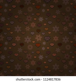 Wrapping paper. Valentine':s day. Vector. Drawing in sketch style on brown, black and gray colors. Seamless Love doodle romantic background vector with hearts. Wedding and invatation card concept.