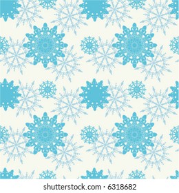 Wrapping paper's texture for Christmas gifts with snowflakes