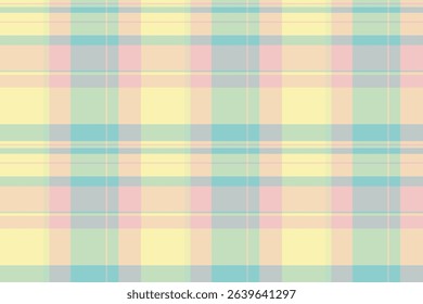 Wrapping seamless texture tartan, kind plaid check vector. Flowing fabric textile background pattern in light and sky gray colors palette.