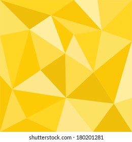 Wrapping surface vector yellow wallpaper, background or seamless sunny summer pattern. Flat triangle geometric spring mosaic for wallpaper or halloween website design