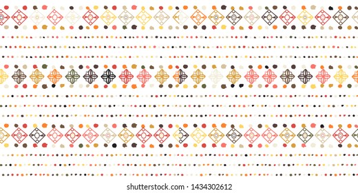  Wrapping textile sample shapes. Tribal vector ornament. Colorful geometric background.