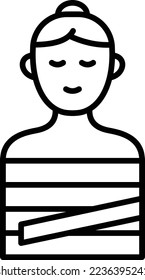 Wrapping vector icon. Can be used for printing, mobile and web applications.