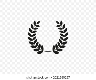 Wreath, award, victory icon. Vector illustration. flat design.