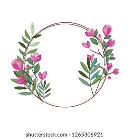 wreath with beautiful rosebush decoration