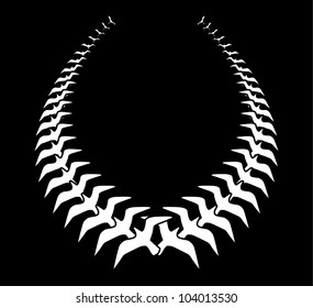 wreath and birds