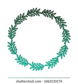 wreath branches natural foliage image