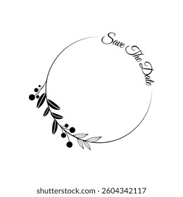 Wreath centered on a blank canvas