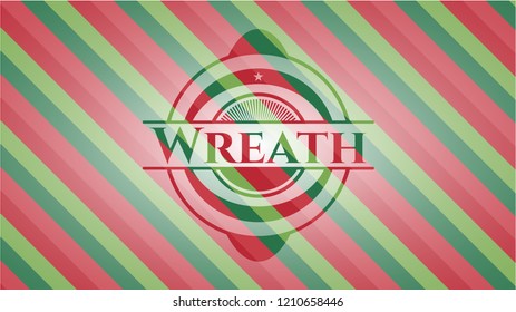Wreath christmas style emblem.