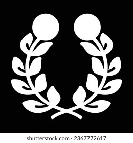 Wreath clip art. Eco clip art. Branch with leaf. Frame, border. Vector stock illustration.