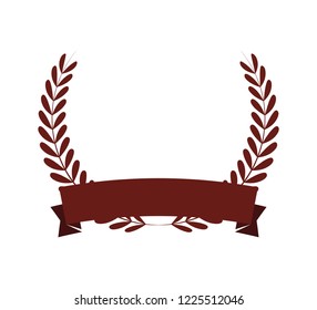 wreath crown isolated icon